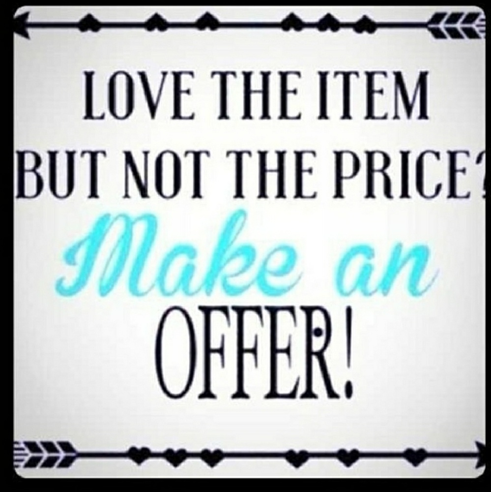 Love the item but not the price? Make me an offer!
